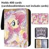 My Little Pony 400pcs/900pcs Card Album Book Folder 4/9 Card Slots Collections Zipper Double Pocket Zipper Card Binder Holder