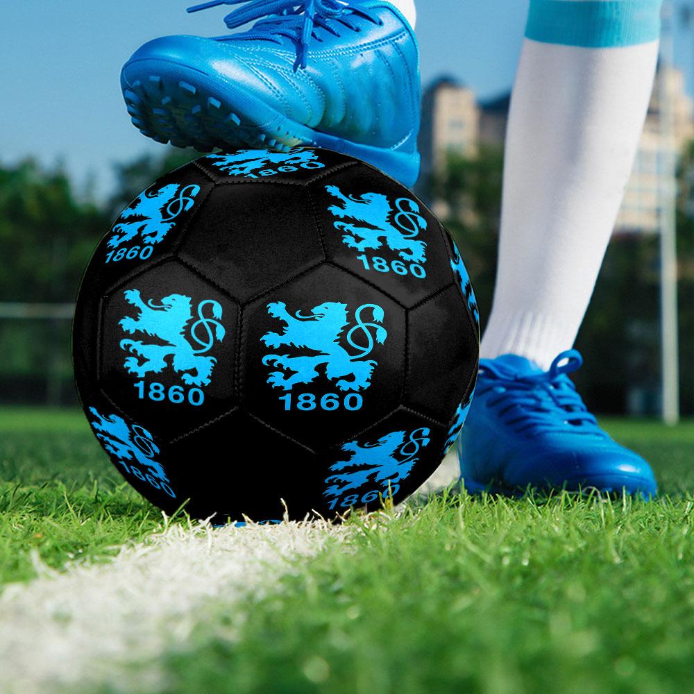 1 шт. Футбольный мяч TSV 1860 Munich, размер 5, для зала, модный, цветной, для игры на заднем дворе - Отличный подарок для любителей спорта HE60