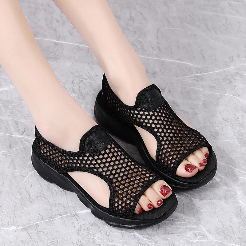 Женские летние повседневные нескользящие пляжные сандалии - молодежный тренд, мягкие, дышащие.