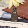 Antique Bell Chinese Mini Sculpture Pray Guanyin Buddha Bell Shui Feng Bell