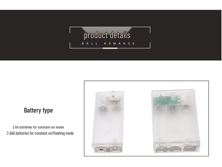 LED Mosaic Mirror Ball String Lights for Party & Holiday Decoration