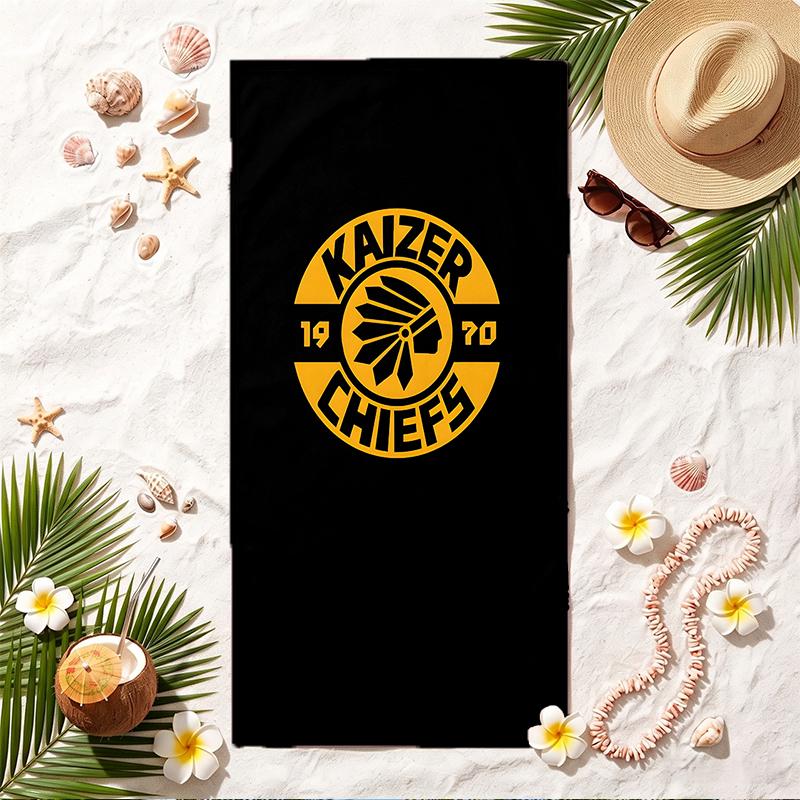 Мягкое пляжное полотенце Kaizer Chiefs Стильное пляжное полотенце для бассейна для летнего отдыха на море Путешествия