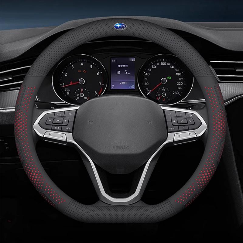 Car Breathable Non-slip Steering Wheel Cover Accessories For Subaru STI WRX Forester Impreza Legacy Outback XV BRZ Tribeca ef4