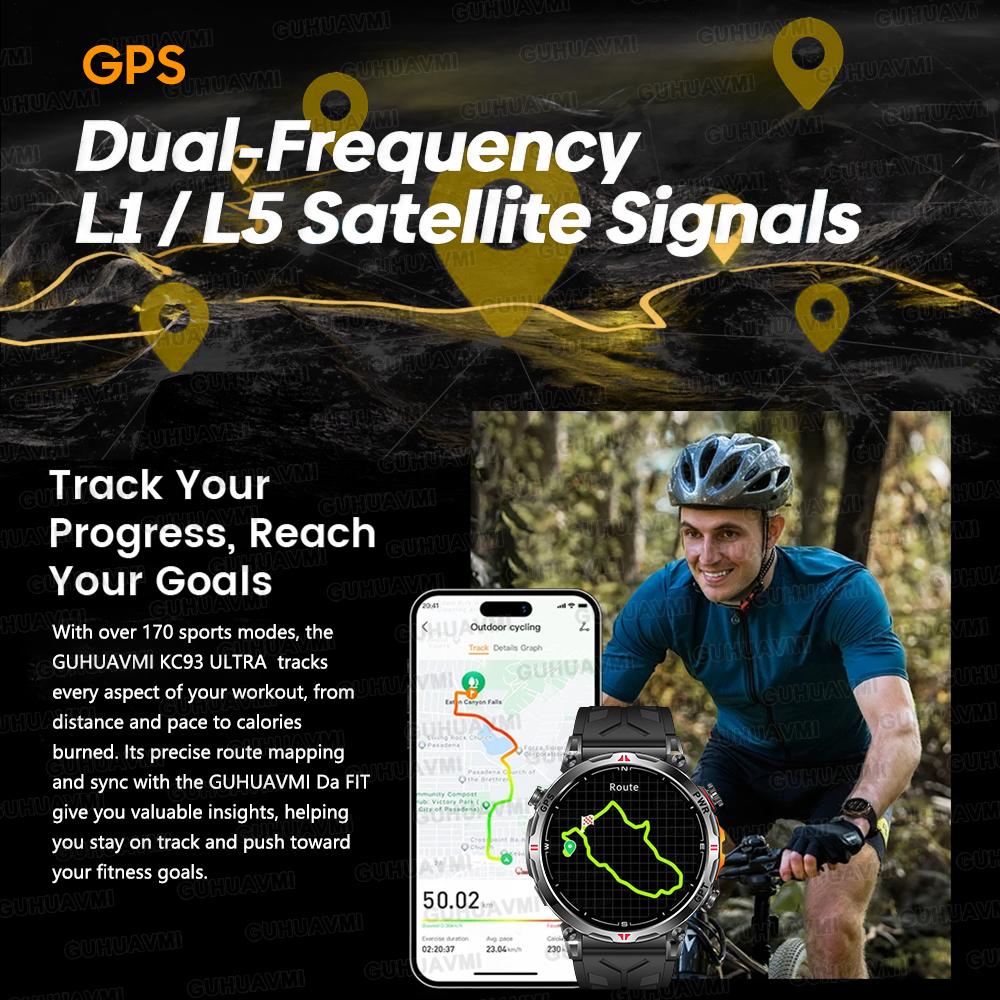 Новые Уличные Спортивные GPS Умные Часы Велосипед Бег Плавание GPS-трек Компас Высотомер Chat GPT 5ATM Водонепроницаемые Звонки Умные Часы Мужские