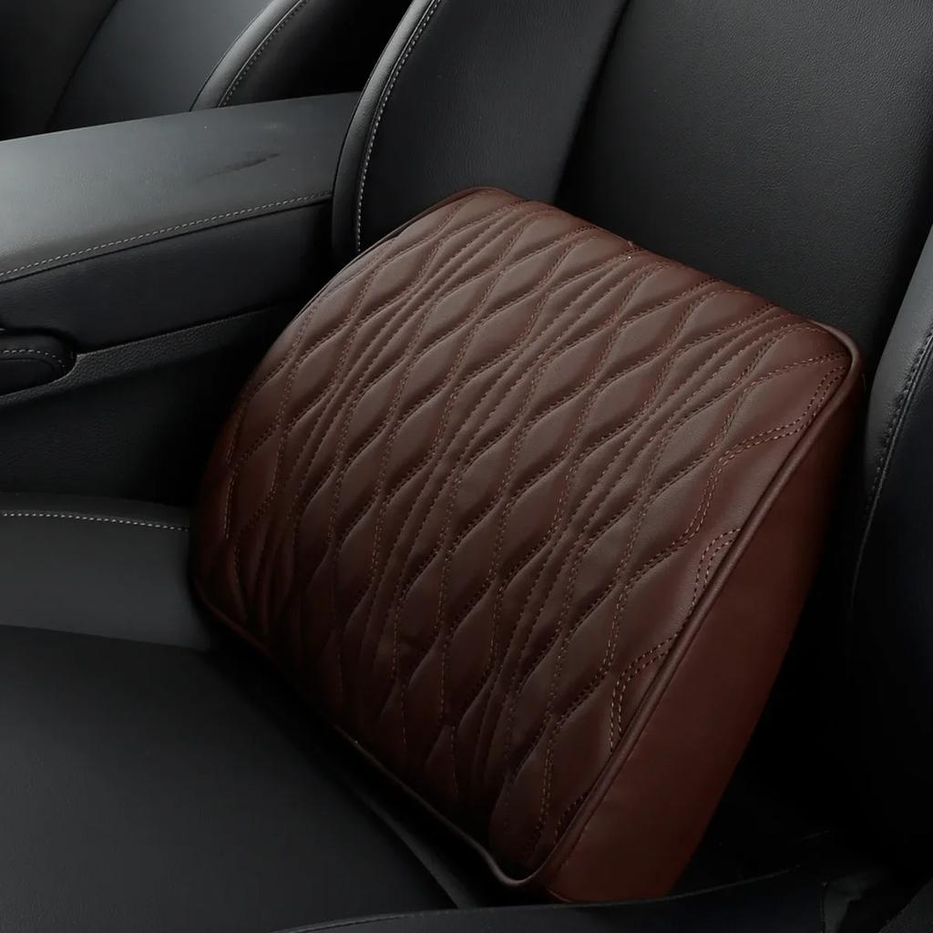 Car Headrest Lumbar Support Memory Foam Vertebral Lumbar Support Car Neck Pillow Back Cushion Office Car Interior Accessories