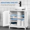 Modern Under Sink Cabinet With 2 Doors Bathroom Vanity Unit Pedestal Under Sink Design Storage Cupboard With Adjustable
