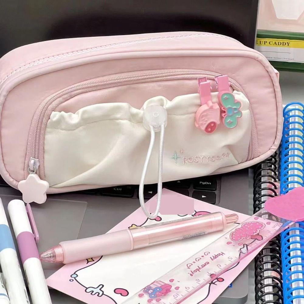 Multi-function Stationery Storage Bag Multi Layered Pen Bag High Quality Pen Pouch