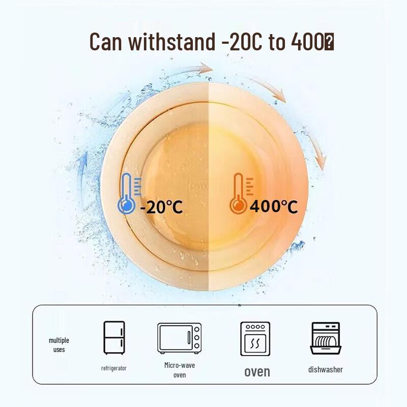 PYREX Belle 9-Piece Heat-Resistant Glass Tableware Set