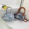 Fashion Messenger Bag New Women's Handbag Spring and Summer Sequined Shoulder Bag Simple Denim Bag