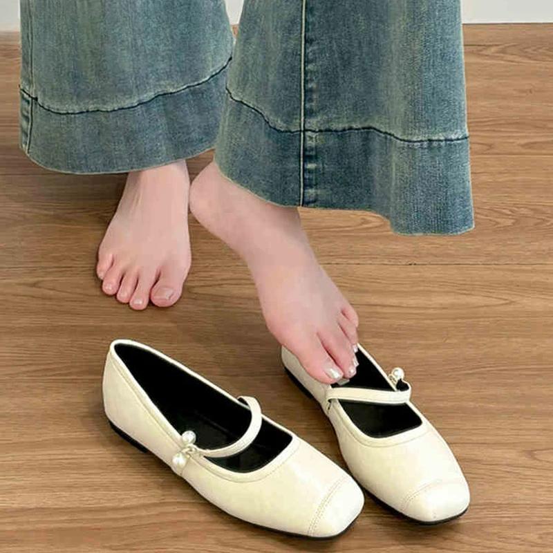 Винтажные квадратные женские туфли Мэри Джейн модные туфли на плоской подошве весна-осень с мягкой подошвой