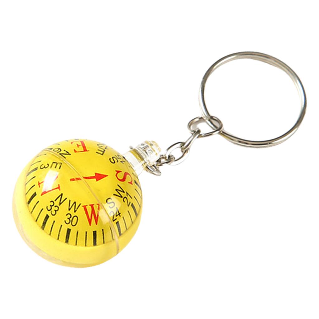 Portable Keyring Compass With Floating Dial Accessory for Hiking Camping Outdoor Survival and Travel Adventures
