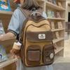Adorable Korean-Style Large Capacity School Backpack with Durable Wide Straps for Primary and Secondary Students