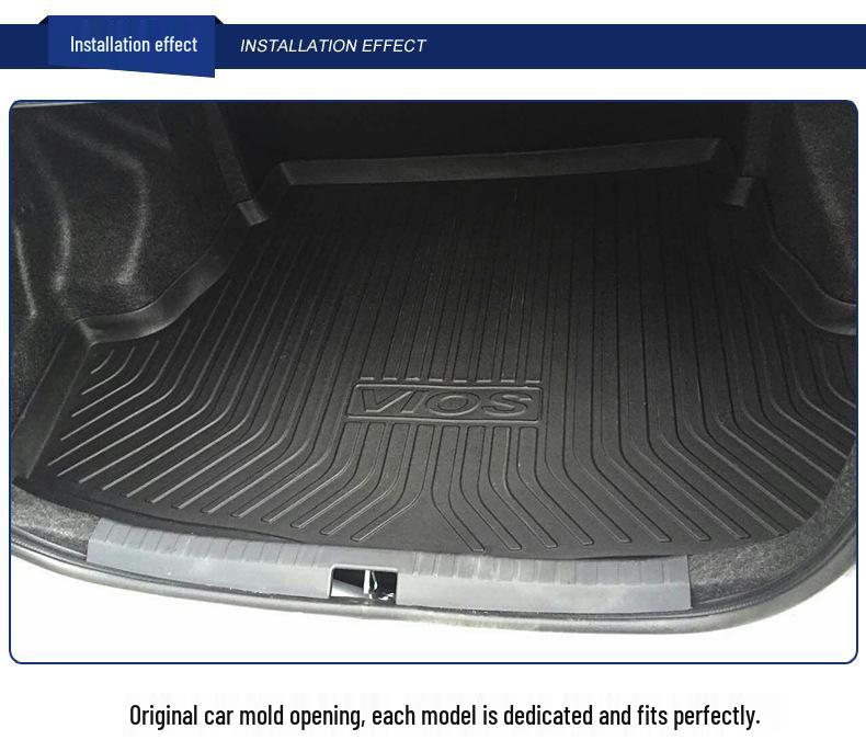 Износостойкий Водонепроницаемый Экологичный Коврик в Багажник из ТПЭ для Honda Fit