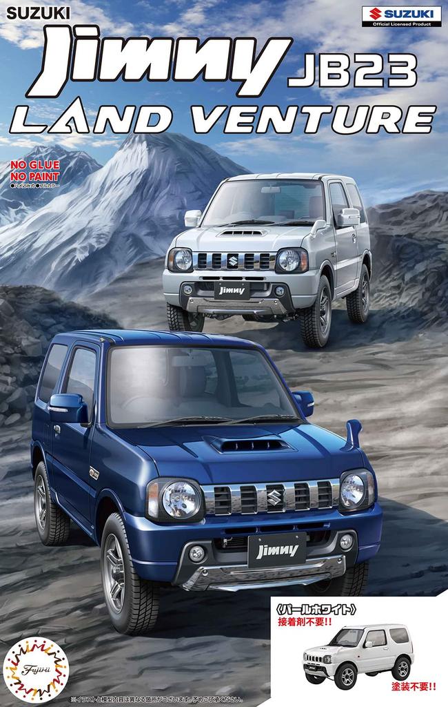 Автомобиль NEXT Series Suzuki Jimny JB23 Пластиковая модель 1/24 №16 (Land Venture/Жемчужно-белый)