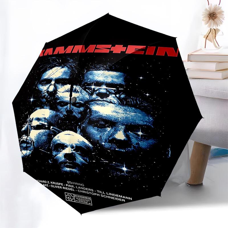 1 шт. ЗОНТ RAMMSTEIN MOVIE Автоматический, Ветрозащитный, Компактный, Для Путешествий, Подарок на День Рождения, Рождество, Бизнес 93001