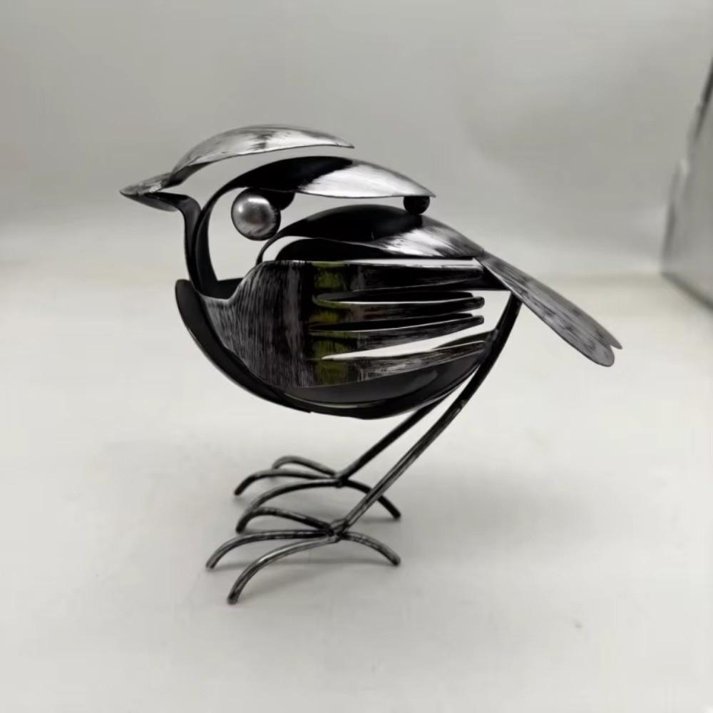 New Handmade Robin Metal Art Sculpture Mockingbird Metal Robin Desktop Small Ornament Robin Ornament Robin Statue