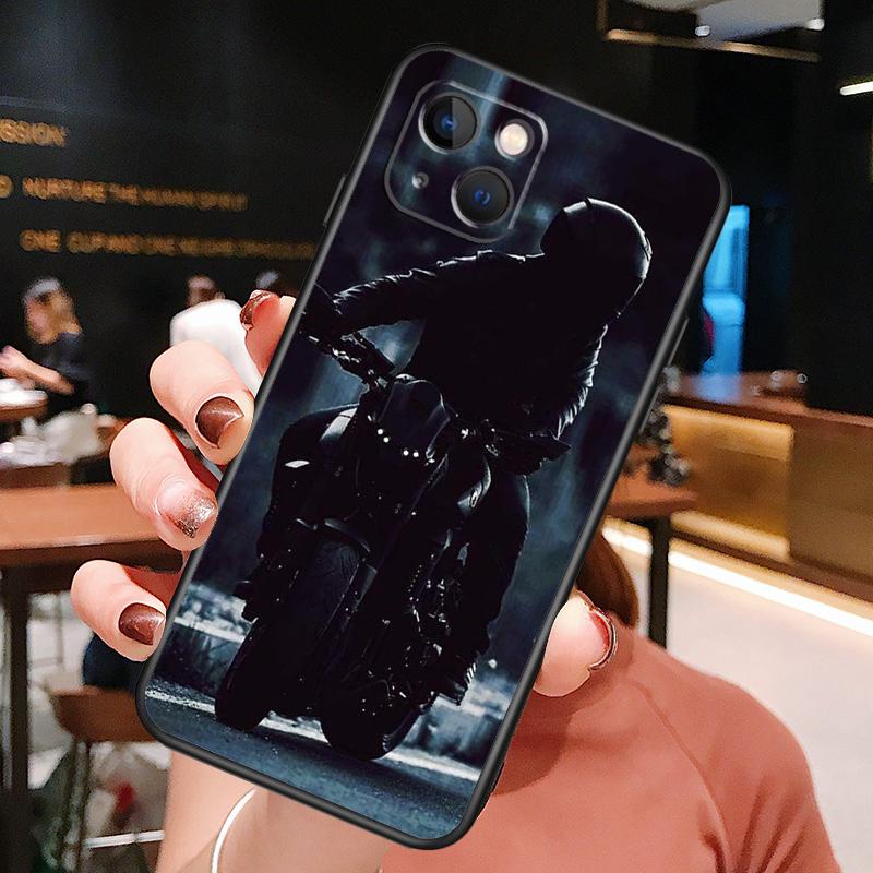 Модный чехол для телефона с изображением мотоциклиста для iPhone XR X XS Max 11 12 13 14 15 16 Pro Max Plus Задняя крышка