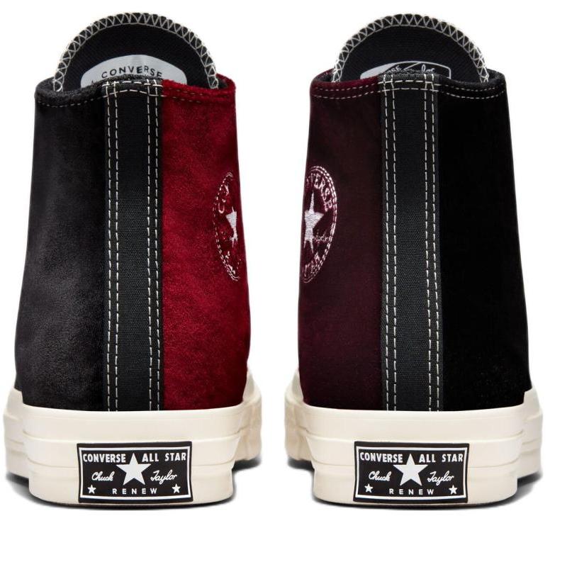 Кеды Converse Chuck Taylor All Star 1970-х годов с высоким верхом из парусины Beyond Retro для мужчин и женщин, черно-красные