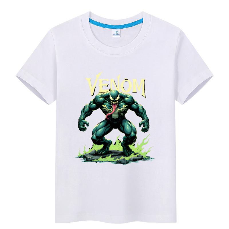 Kids Hulk T-Shirt Boys Superhero Cartoon Graphic Summer Short Sleeve Casual Top for Children