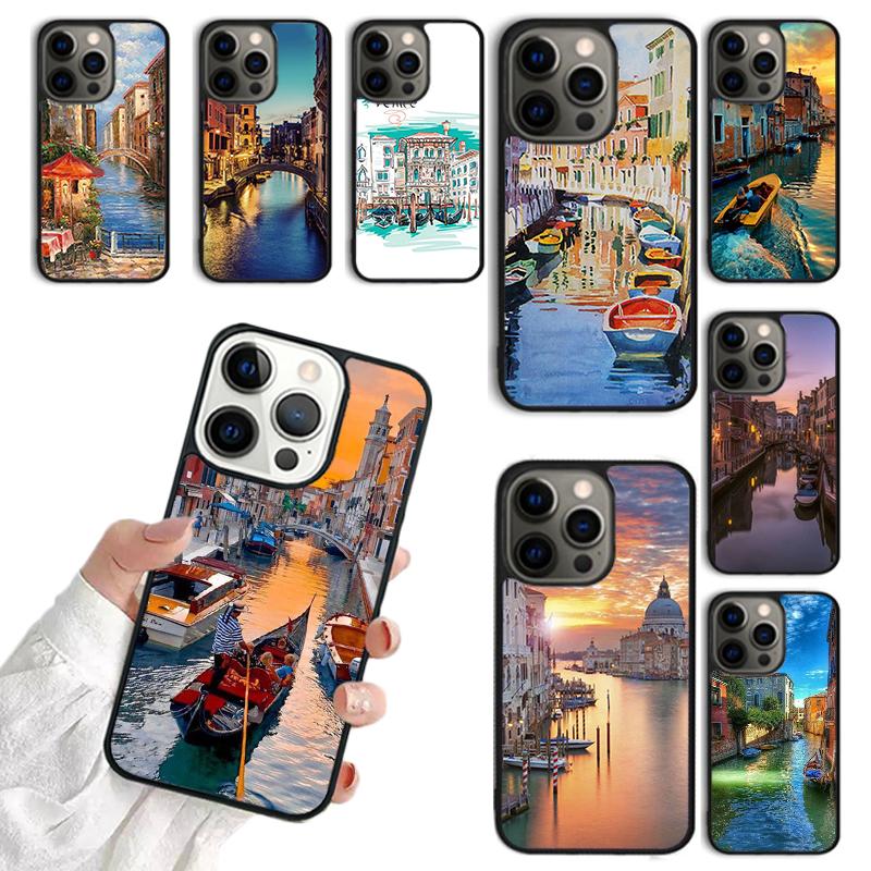 Travel italy Street Venice Phone Case For iPhone 17 Air Plus Max Cover Shell for iPhone 17 Air 16 15 14 13 12 11 Pro Max