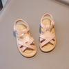 Повседневные сандалии для девочек, мягкая подошва, детская летняя пляжная обувь, летняя мода, сандалии для принцесс в детском саду, противоскользящие, 2024 г., новинка