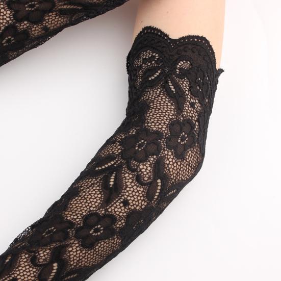 1 пара летних велосипедных рукавов с полыми кружевными тонкими дышащими быстросохнущими анти-УФ-эластичными эластичными перчатками для свадебной вечеринки, свадебными перчатками, вещами для свадебной вечеринки