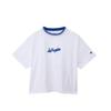 Champion Casual Crew Neck Short Sleeve Cotton Relax Graphic Garment White Women's Shirt, 100% USA, Fit, Print, Wash, (CW-B303)