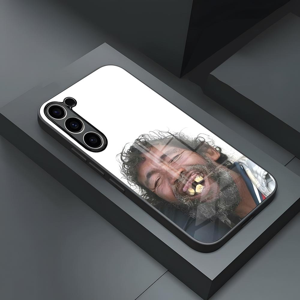 Смешной чехол для телефона с изображением уродливого мужчины для S23 Samsung S24 S25 Ultra S22 S20 Fe S21 Plus A54 A34 A24 A53 A16 A14 Стеклянная крышка