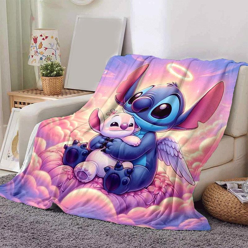 1pc Stitch Printing Blanket - Soft, All-Season Throw for Living Room, Bedroom,Travel