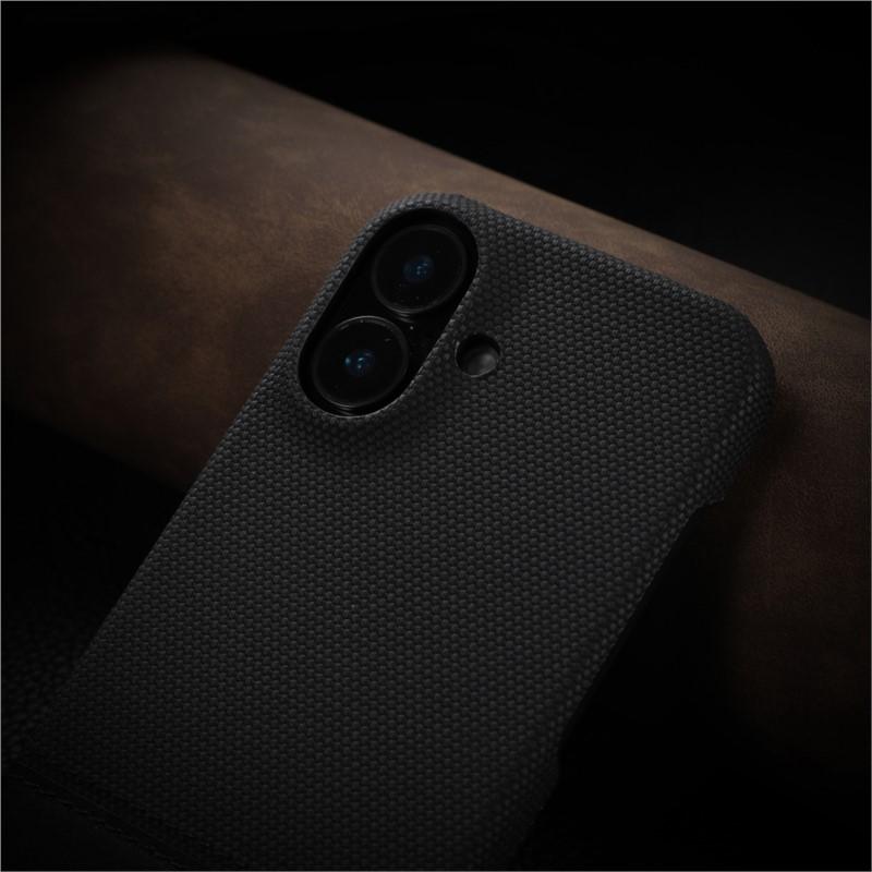 Деловой Кожаный Пришивной Чехол из Нейлоновой Ткани Для Для Iphone 17 Air 16 1 14 13 12 Pro Max Plus Безрамочный Охлаждающий ПК Ударопрочный Чехол