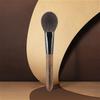 Pro Cheek Blush Brush Round Goat Hair Powder Makeup Brush with Walnut Wood Handle