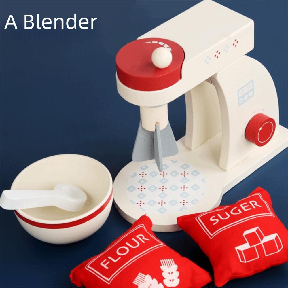 Мини-размер имитации хлебопечки и кофемашины, деревянный дизайн, мини-магазин завтраков, игрушки для ролевых игр, игровой домик