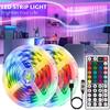 RGB светодиодная лента, меняющая цвет, гибкая лента, USB 5050, управление через приложение и пульт ДУ, для комнаты, вечеринки, подсветки телевизора, домашнего декора