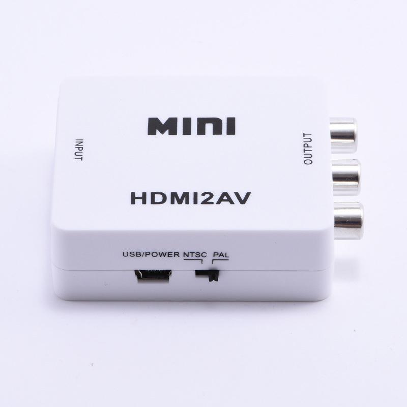 HDTV в AV RCA Адаптер HD Конвертер Мини-бокс RCA AV CVSB LR Видео Композитный AV Масштабатор Конвертер для ПК HDTV Проектора