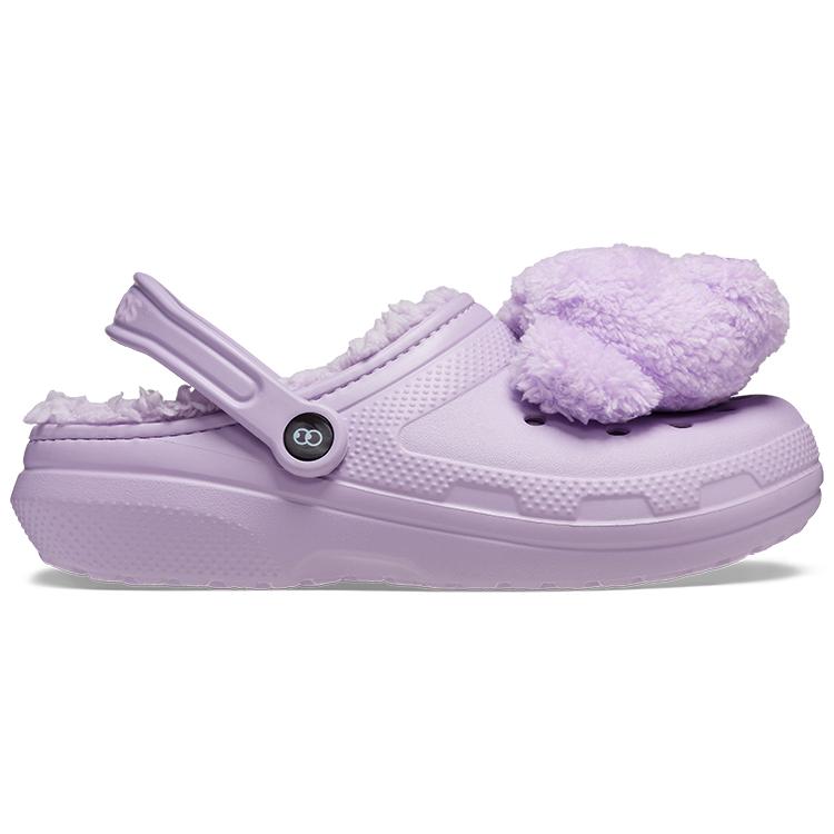 Crocs Классические утепленные клоги Lazy Oaf Three Eyed Teddy 207697-90H