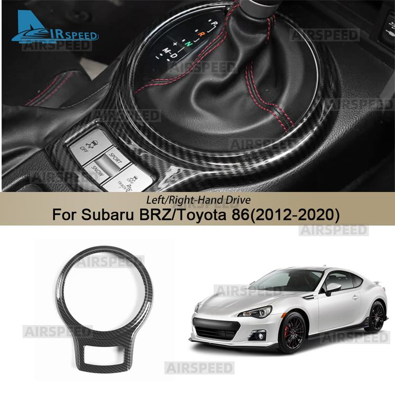 For Subaru BRZ Toyota GT 86 2013- ABS Carbon Fiber Style Accessories Interior Trim Car Gear Shift Frame Cover Sticker