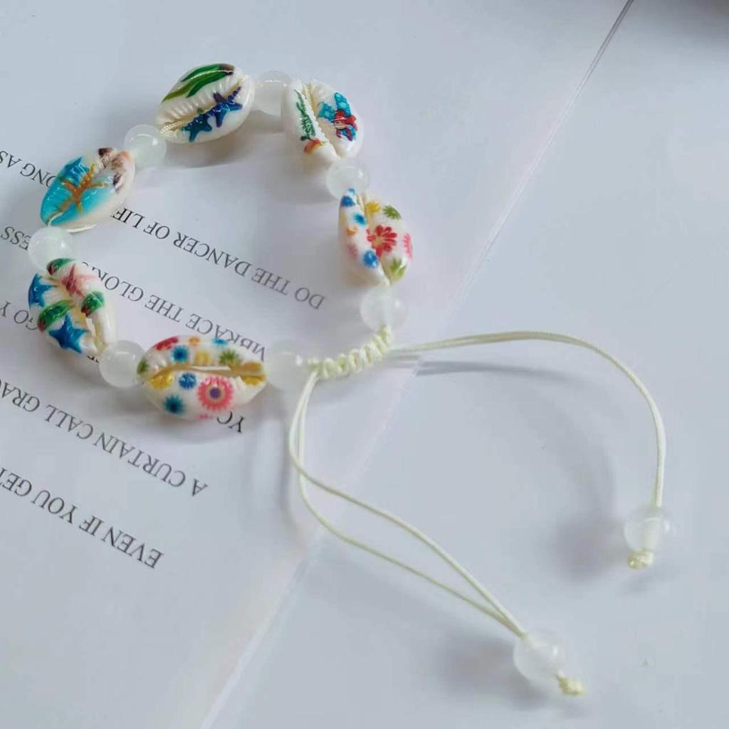 Bohemian Starfish & Turtle Anklet: Handmade Woven Cross-border INS Fashion Jewelry Bracelet.