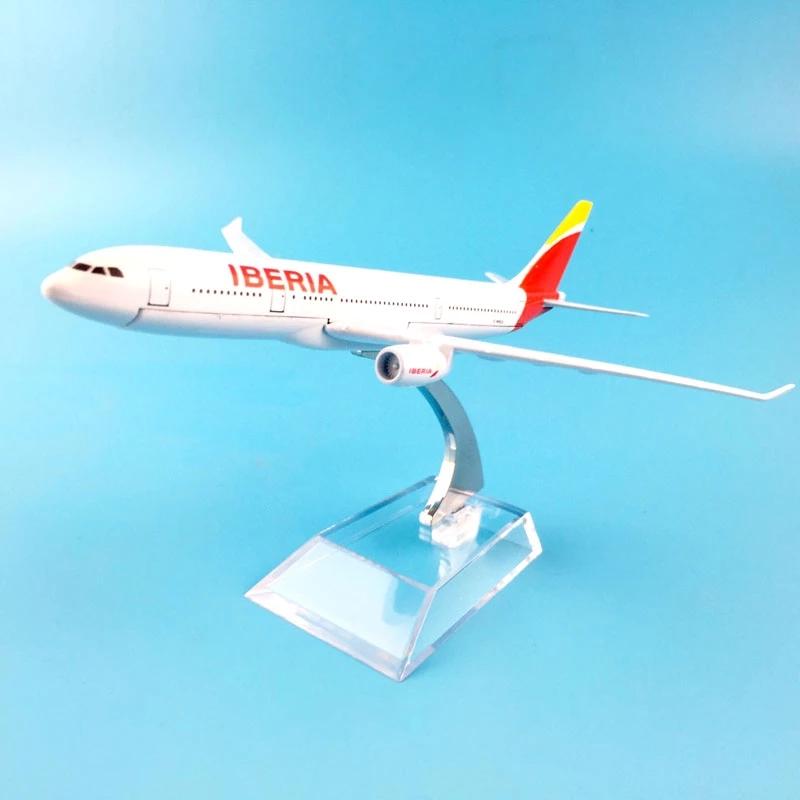 16 см Литая Металлическая Модель Самолета Boeing 737 Авиакомпании Iberia Испания Игрушки Для Детей Коллекция Дисплей