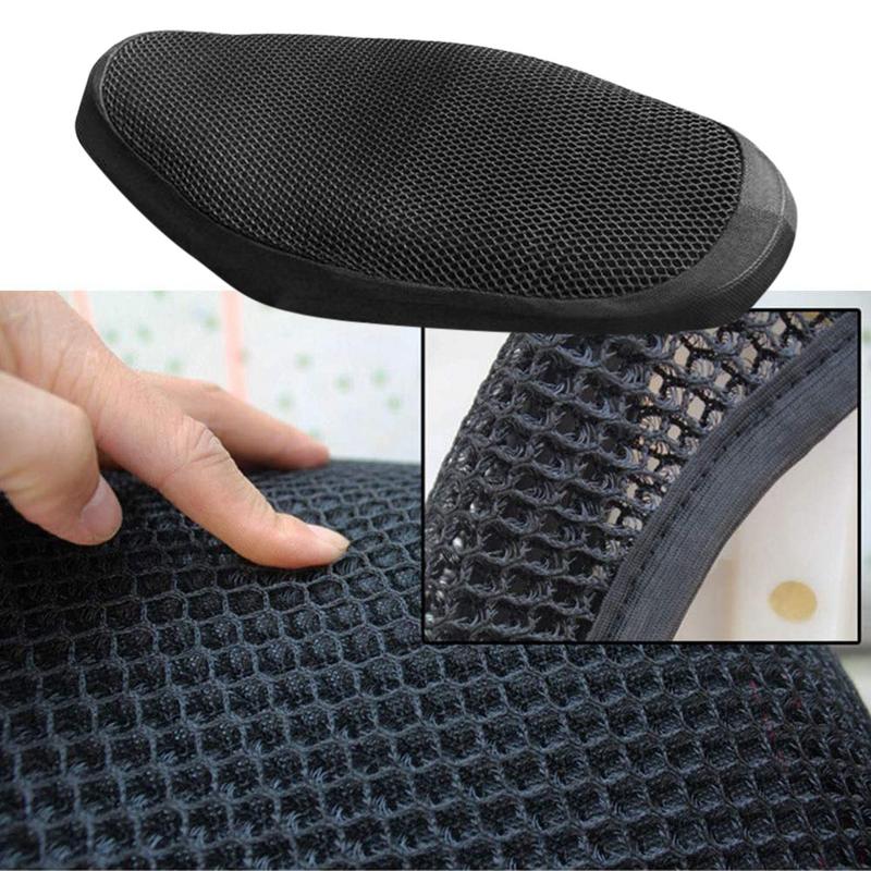 Universal Motorcycle Seat Cushion Cover 3D Mesh Protector Insulation Cushion Honeycomb Motorcycle Seat Cover