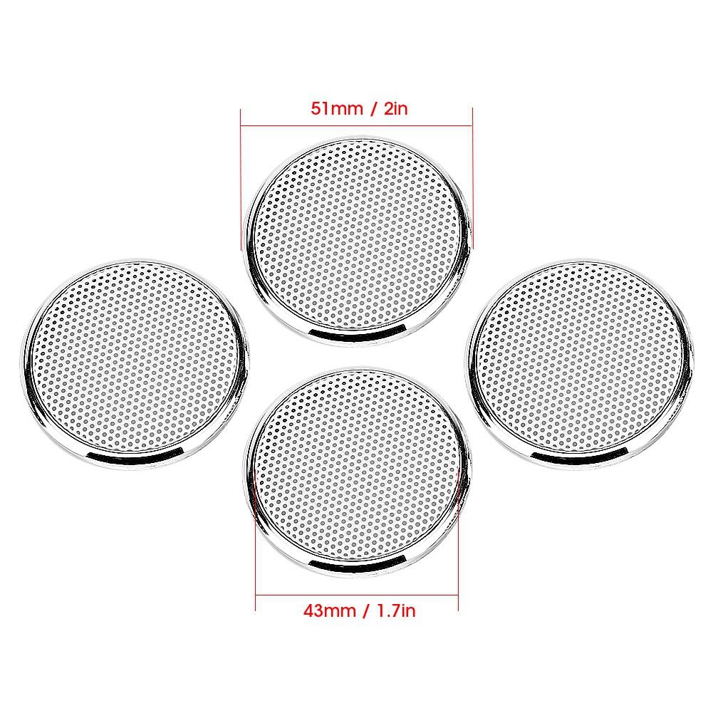 4шт 1-дюймовая защитная решетка для аудиодинамика, декоративная белая сетчатая решетка для аудиодинамика