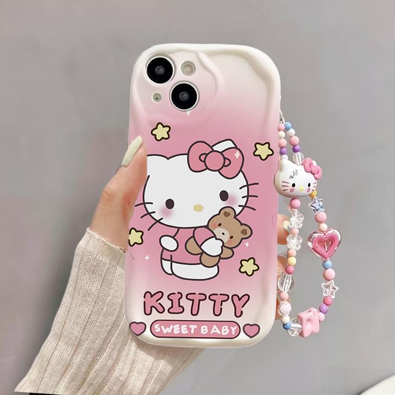 Милый Браслет-Цепочка Hello Kitty Чехол Для Huawei Honor 600 400 Lite Pro X9B X8C X8B X8A X9D X7D X7B X7A X6B X6C 90 Lite 5G Чехол