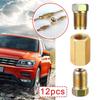 Brake Fittings Brass Inverted Pipeline Accessories Flare Union Compression Fitting Connector Adapter Car Tool 4 Unions 8 Nuts