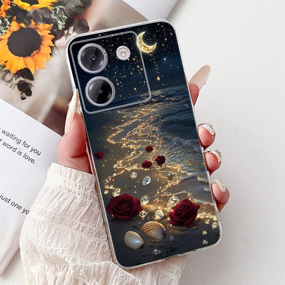 Для Xiaomi Poco M7 Pro 5G Чехол Прозрачный Модный Роскошный Мультяшный Забавный Крутой Расписной Мягкий Чехол для Телефона Для Poco M7 Pro 5G Задняя Крышка