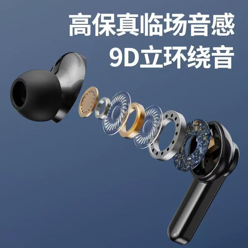 Беспроводная Bluetooth-гарнитура-вкладыш X65, лидер продаж, TWS, зеркальный цифровой дисплей, сверхдолгое время работы от аккумулятора, игровая киберспортивная гарнитура