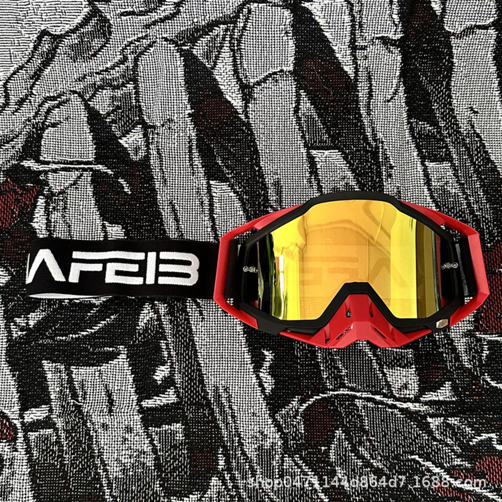 NAFEIB Motorcycle goggles for outdoor sports, off-road, windproof, for men and women riding motorcycles