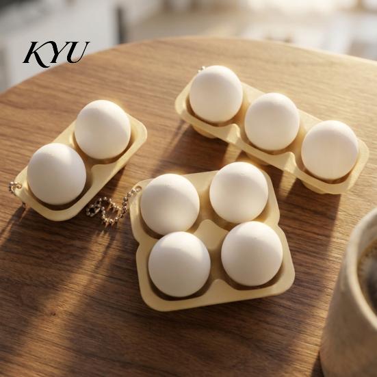 Anxiety Relief Tool 3D Printed Egg Clicker Toy, 2/3/4-Egg Tray Fidget for Stress Gadget Relief, Portable Decompression Button Toy with Bead