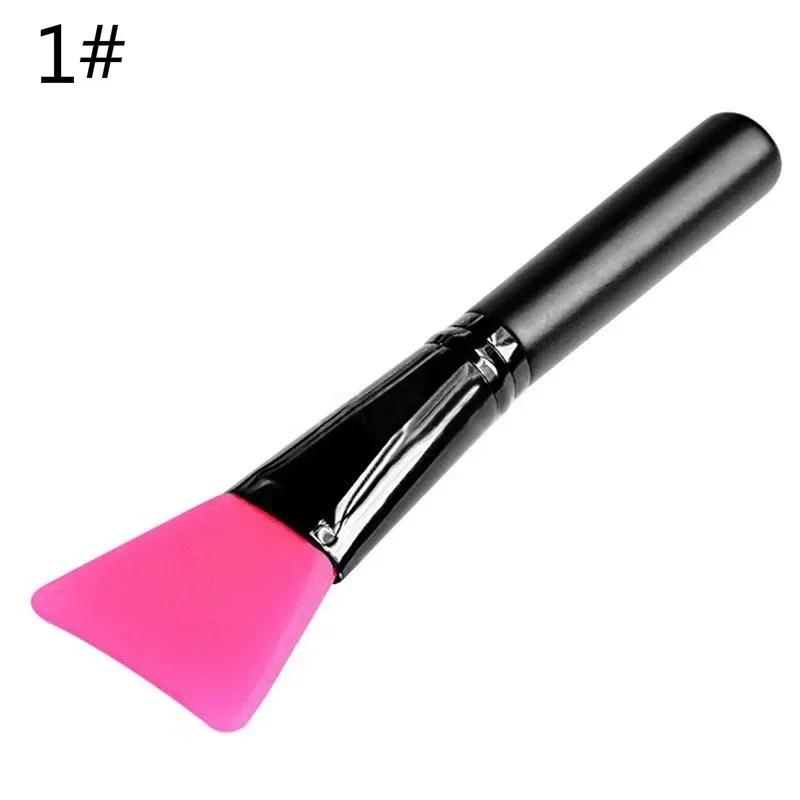 Wooden Handle Silicone Facial Mask Brush DIY Cosmetic Brush Tool Flat Head Facial Mask Conditioning Stick Spot Factory Wholesale