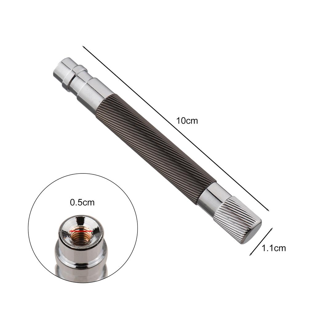 Shaving Handle for Safety Beard Razor Double Edge Shaving Razor Replacement Handle Grip Stainless Steel Manual Mustache