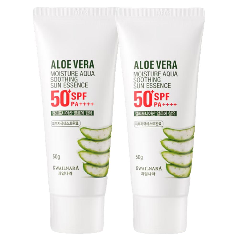 KWAILNARA Увлажняющая успокаивающая солнцезащитная эссенция с алоэ вера 50 г