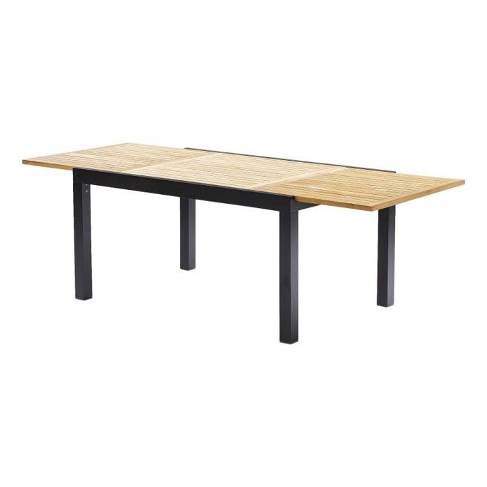 Bali T 6 / 10 Black Teak Garden Table Wilsa Garden